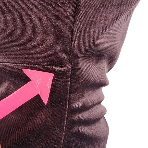 NWD Honey and Rosie Velvet Fitted Long Sleeve Brown Mini Dress Womens Large - Picture 6 of 12